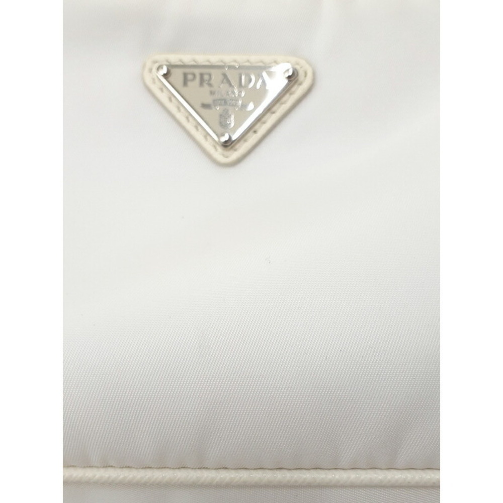 Prada ReEdition 2005 Saffiano Leather Chain Shoulder Bag White - Picture 9 of 9